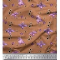 thumbnail image 1 of Soimoi Poly Georgette Fabric Check,Spider & Bat Kids Printed Fabric 1 Yard 42 Inch Wide, 1 of 1