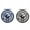 Metallic Grey + Light Blue, variant on BE-TOOL Alloy Fishing Reel 95mm/3.74in Left/Right Hand-Fly (Metallic Grey)