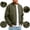 Army Green #012, variant on Men's Lightweight Bomber Jacket Classic Baseball Collar Winter Zip Up Windbreaker Coat Raglan Sleeve Wear Black L