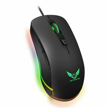 S600 4800 DPI High Performance Gaming Mouse RGB Ergonomic Mechanical Mice 12 Adjustable Levels DPI Wrist for PUBG Overwatch CSGO LOL