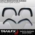 thumbnail image 4 of TrailFX Fender Flare TFT3001S TFX Fender Flares; Pocket Style; Extended Tire Coverage; Black Smooth Paintable Finish; Injected Polypropylene, 4 of 7