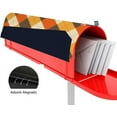 thumbnail image 4 of Coolnut Magnetic Mailbox Cover, Halloween Argyle Background Post Mail Box Cover Mail Wraps Cover, Oversize 25.4" L x 20.78" W, 4 of 5