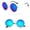 Multicolour, variant on Women Men Vintage Retro Glasses Unisex Driving Round Frame Sunglasses Eyewear