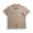 Khaki, variant on Mens Full Zipp Short Sleeve Shirt Summer Stretch Business Shirts Khaki XL