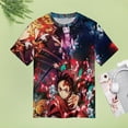 thumbnail image 5 of Demon Slayer Womens T-Shirt Round Neck Short Sleeve Tee Shirts Summer Breathable Tops Blouse XL, 5 of 8