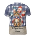 thumbnail image 2 of Patriotic Manx 4th of July Independence Paws All Over Print 3D Shirt Unisex Merch Cat Lover Kitten Owner Gifts - 02010, 2 of 6