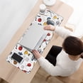 thumbnail image 3 of Long Mouse Pads for Desk,White Baseball Elements Pattern Desk Mats on Top Of Desks, Desk Mouse Pad Extra Large with 3mm Non-Slip Base and Stitched Edge for Gaming,Office,Work,Home 31.5"x11.8", 3 of 6