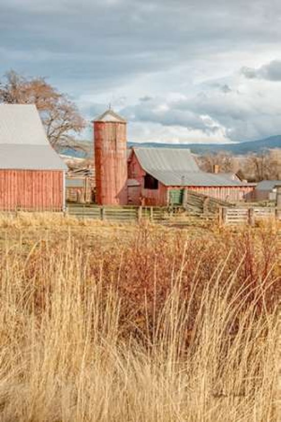 Red Silo Barn Canva