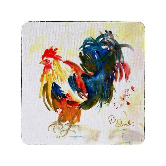 Betsy Drake CT1382 Colorful Rooster Coaster - Set of 4