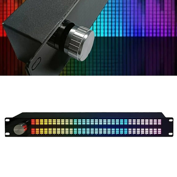 Clupup 31-Bands Music Spectrum Display Dual Channel 15-Bands Digital Equalizer w/Remote