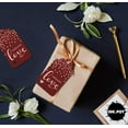 thumbnail image 4 of Inkdotpot 100 Pack Real Rose Gold Foil Paper Tags Made With Love Text Favor Hang Tag, 4 of 6