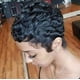 thumbnail image 4 of Peluca negra de pequeño volumen europea y americana, peluca de pelo rizado rosa corta para mujer, malla de fibra química de seda de alta temperatura, 4 of 5