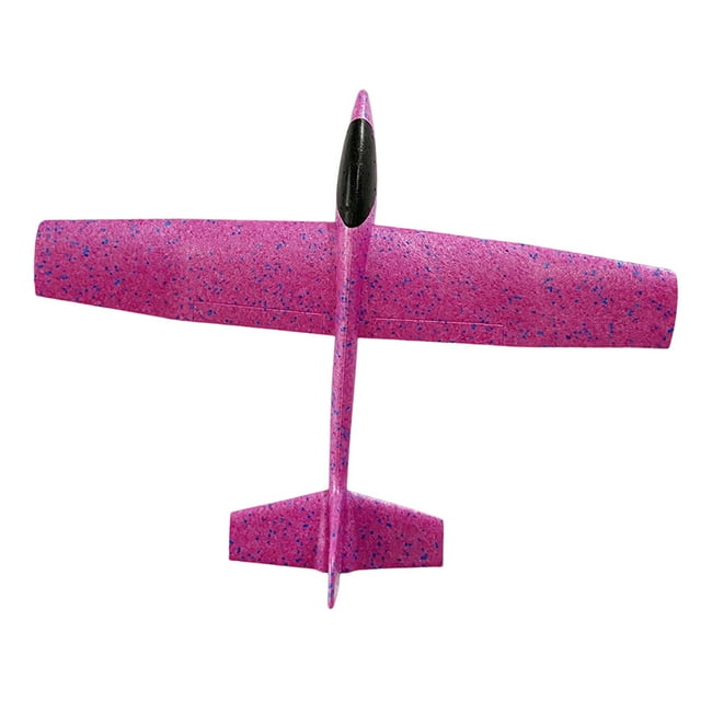 Avión de espuma que lanzaba avión de espuma, lanzamiento a mano de juguete de avión fácil de volar, juguete de avión de planeador para niños, niños, violeta
