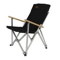 thumbnail image 2 of Sillón de camping de haya 600D, tela Oxford, silla reclinable plegable portátil para conducción autónoma al aire libre, color negro YUNYI BRAND Deportes, 2 of 8
