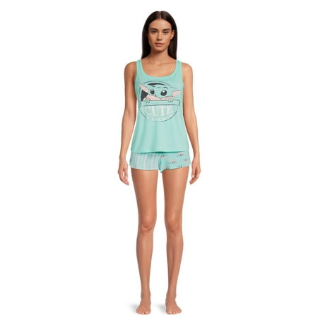 

Star Wars the Child Women s and Women s Plus Shorty Pajama Set 2-Piece