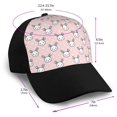 thumbnail image 2 of Yiaed Cute Rabbit Print Baseball Cap Dad Hat Polo Style Plain Blank Adjustable Size, 2 of 5