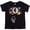 Black Shirt, variant on 4th Birthday Rocket Astronaut Themed T-Shirts with Moon Balloon and Planets Black Shirt 4T