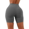 thumbnail image 3 of Women's High Waist Tummy Control Yoga Shorts Workout Short Jeggings, 3 of 3