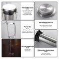 thumbnail image 5 of Airtight Cold Brew Iced Coffee Maker and Tea Infuser- 1.0L / 34oz Glass Carafe with Removable Stainless Steel Filter, 5 of 5