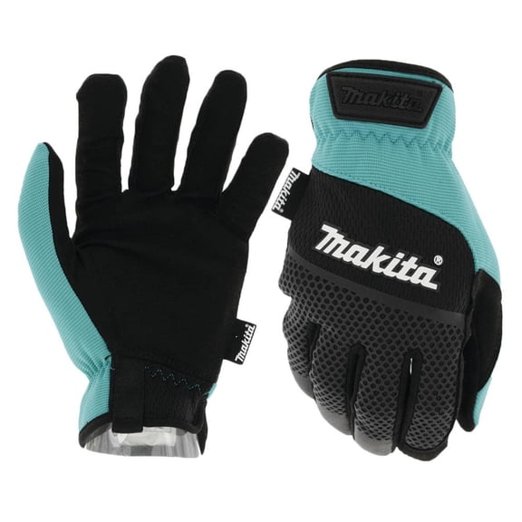 Makita Open Cuff Flexible Protection Utility Work Gloves (Medium)