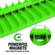 OEMTools Portable Magnetic Socket Organizer 1/2 Drive, Green