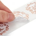 thumbnail image 4 of 1roll Thank You Stickers Roll Flat Round Paper Gift Tag Stickers Adhesive Labels Stickers Plants Pattern 4.2cm Stickers: 38x0.1mm about 500pcs/roll, 4 of 4