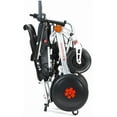 thumbnail image 4 of Bangeran Foldable Compact Power Wheelchair, Anti-Roll Wheels Ride Uphill, Built-in Turn Signals & Seat Belt for Max Safety, Rides 20km - Silver, 4 of 11