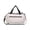 White, variant on JHyouerji 23L Gym Duffle Bag with Wet Dry Compartment 20x7x10 Inch,White Water Proof Polyester Weekender Overnight Bag with Shoe Pocket for Yoga Travel Camping Men Women