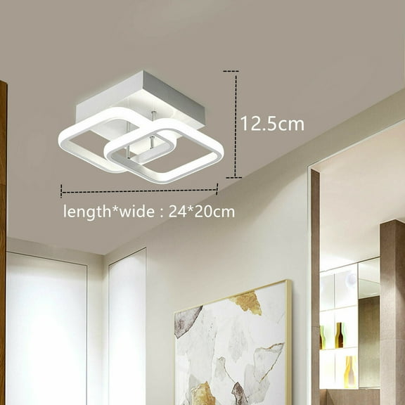 Modern Acrylic Pendant Lamp LED Corded Ceiling Light Living Room Chandelier