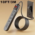 thumbnail image 1 of LEEYNEER 13-in-1 Red Switch Power Strip with 8 AC Outlets  3 USB Ports  2 Type-C Ports  Overload Protection  Side Plug Design  One-Key Mains Switch  Wall-Mountable  Flat Thin Plug  Suitab, 1 of 6