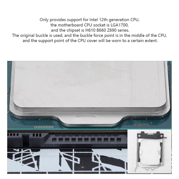 Corrector De Flexión De Cpu Thermalright LGA1700-BCF 12th CPU Corrector de flexión CPU Herramientas de plano posterior fijo