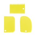 thumbnail image 4 of 3 Pcs Cake Scraper Cake Smoother,Flexible Plastic Multipurpose Kitchen Pastry Cutter Tool,Reusable Washable Dough Scraper Bowl Scraper for Bread Dough Baking Cake Fondant Icing, 4 of 4