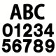 thumbnail image 1 of LUVCLS Letras del alfabeto para dirección de puerta de casa antigua de hierro forjado fundido de color negro, 1 of 7