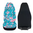 thumbnail image 5 of POLERO Cherry Blossom Blue Vehicle Seat Covers for Women, Pack of 2 Front Seat Cover Breathable Elastic Front Car Seat Protectors, 5 of 7
