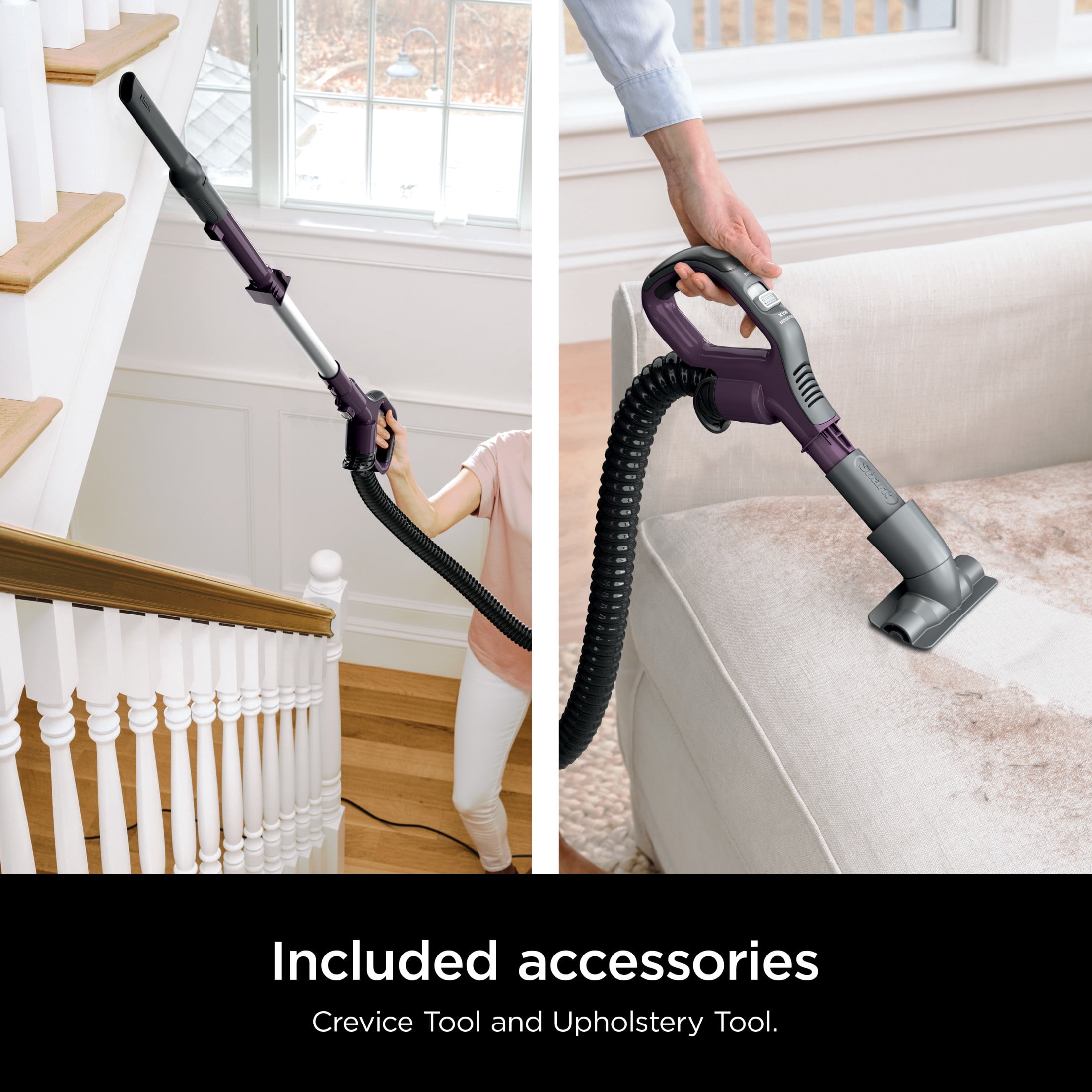 Shark Detect Lift-Away ADV Upright Vacuum, Pet Friendly, Floor Detect, Direction Detect, PowerFins Self-Cleaning Brushroll, LA490 Mauve