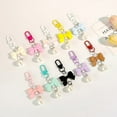 thumbnail image 6 of Bow Candy Color Pendant Keyring Fashion Y2K Keychain Headphone Cases Charm Bag Pendant Handbag Accessories, 6 of 9