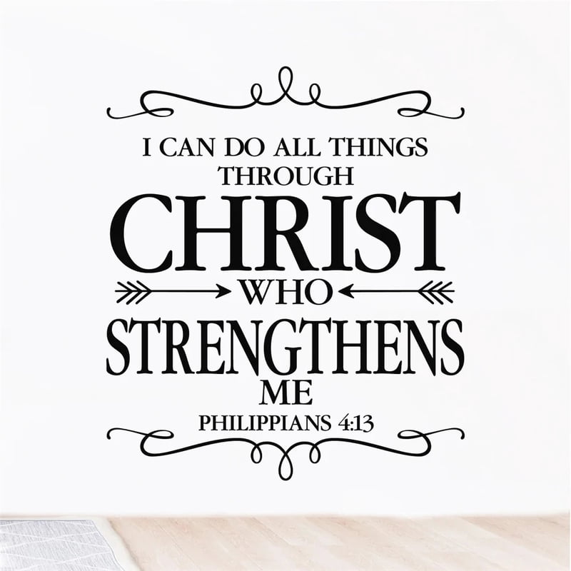 Totoro Hero 1 pc meaningful Bible Verse Wall Sticker Self Adhesive Vinyl Waterproof Wall Decal For Home Decor Living Room Bedroom sticker