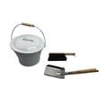 thumbnail image 4 of simhoa Seau à Cendres avec Poignée en Métal pour Poêle à Bois Intérieur Extérieur Foyer Ensemble de 3 Pcs, 4 of 5