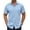 Light Blue, variant on COOFANDY Mens Casual Button Down Shirts Short Sleeve Wrinkle Free Dress Shirts Summer Shirts