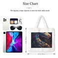 thumbnail image 3 of Yiaed Colorful Patterned Snake Print Fluffy Shoulder Bag Plush Bags Women Ladies Tote Bag Fluffy White Furry Purse Handbag for Autumn and Winter, 3 of 7