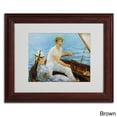 thumbnail image 3 of Trademark Fine Art "Boating 1874" Canvas Art by Edouard Manet, Wood Frame, 3 of 5
