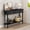 Black, variant on JOEMEY 42 Inch Carved 3-Drawer Console Table with Storage Shelf