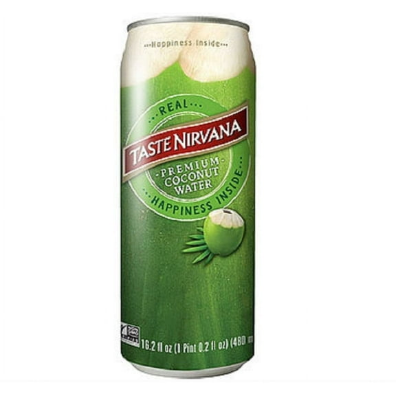 (12 Pack) Taste Nirvana Real Coconut Water, 16.2 Fl. Oz.