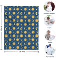thumbnail image 4 of Blue Sun Moon Star Pattern Blanket,Comfortable Soft Flannel Throw Blanket,All Season,Warm Lightweight Blankets for Sofa Bed Couch Living Room Chair,30"x40", 4 of 4