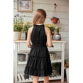 thumbnail image 5 of Arshiner Girls Dress Kids Halter Sleeveless Elegant Flowy Summer Casual A-Line Dress, 5 of 8