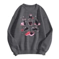 thumbnail image 5 of Womens Valentine's Sweatshirt Cute Candy Couple Love Heart Print Long Sleeve Pullover Tops Valentine's Day Gifts Lover Loose Fit Clothes Shirts, 5 of 7