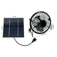 thumbnail image 5 of Mouliraty Solar Powered Exhaust Fan Kit, for Chicken Coops, Greenhouses, Chicken Coops, Attics, Barns, Sheds & Dog Houses, 5 of 8