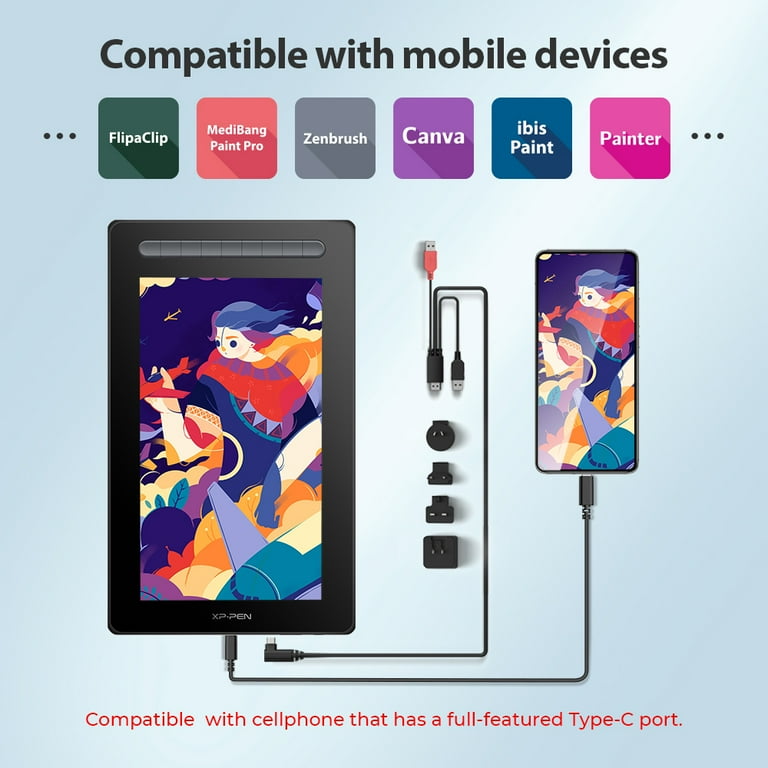 XPPen 13in Drawing Tablet with 1080P Screen XP Artist 13 2nd
