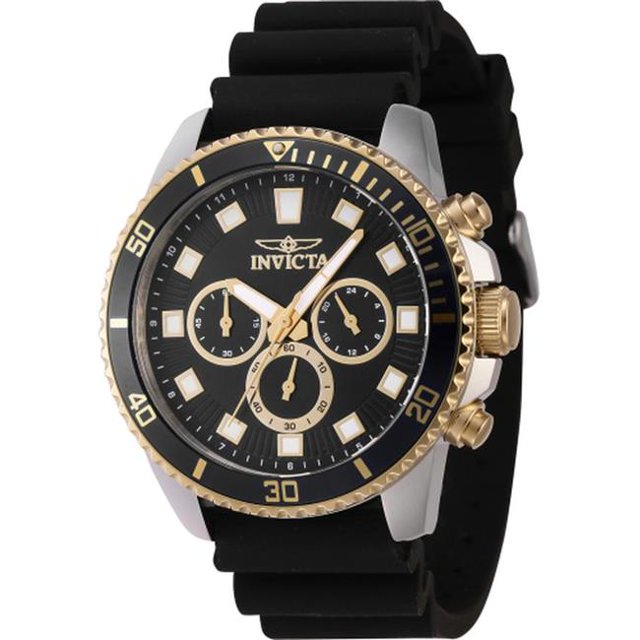 Invicta 46120 Pro Diver Quartz Chronograph Black Dial Men Watch