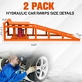 thumbnail image 3 of Towallmark 2PCS Auto Car Truck Service Ramps Lifts, Garage Car Lift Hydraulic Ramps ,11000lb Capacity,Automotive Hydraulic Lift Repair Frame Lift, 3 of 5